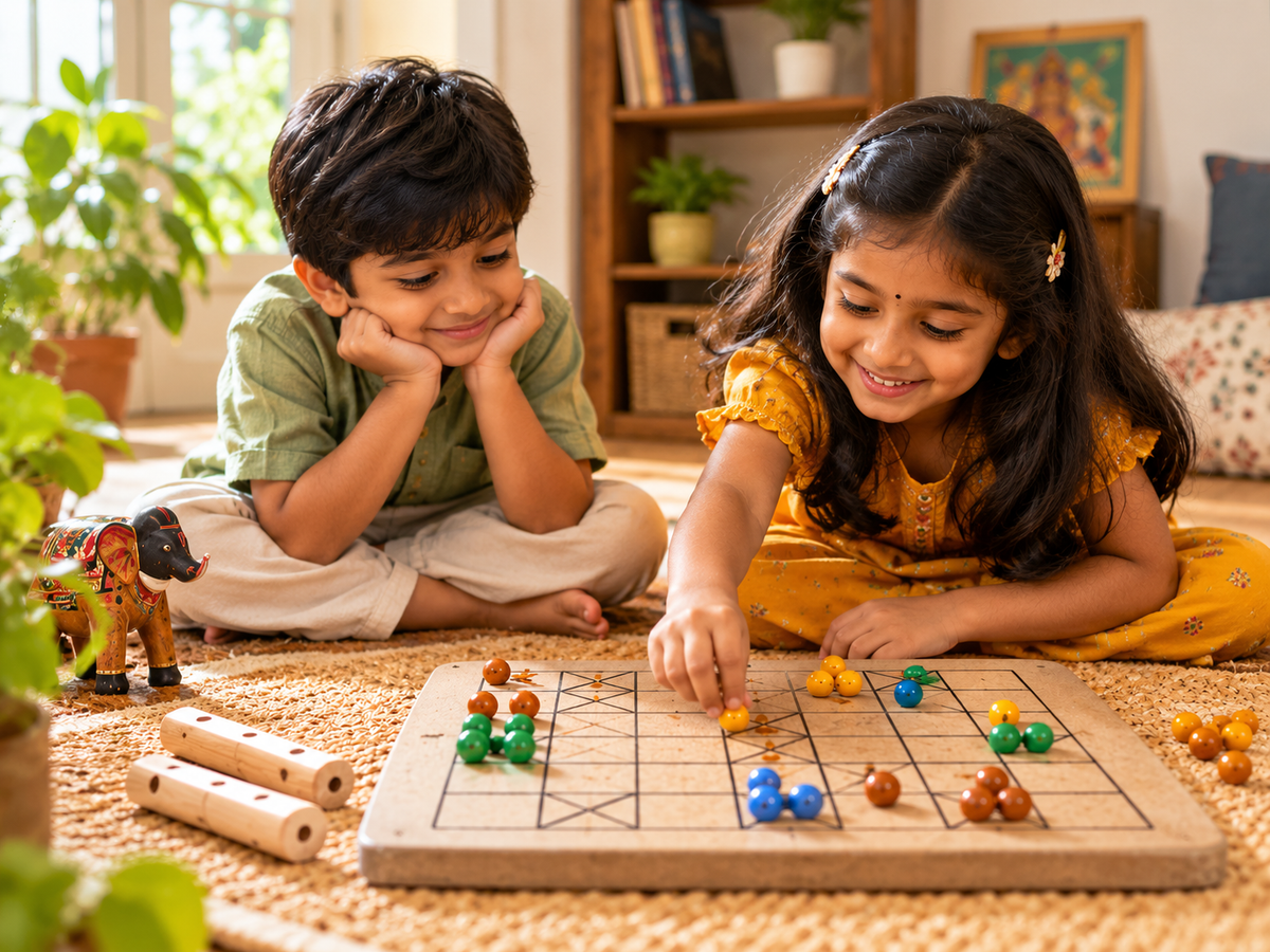 Thaayam: A Traditional Game That Makes Kids Think