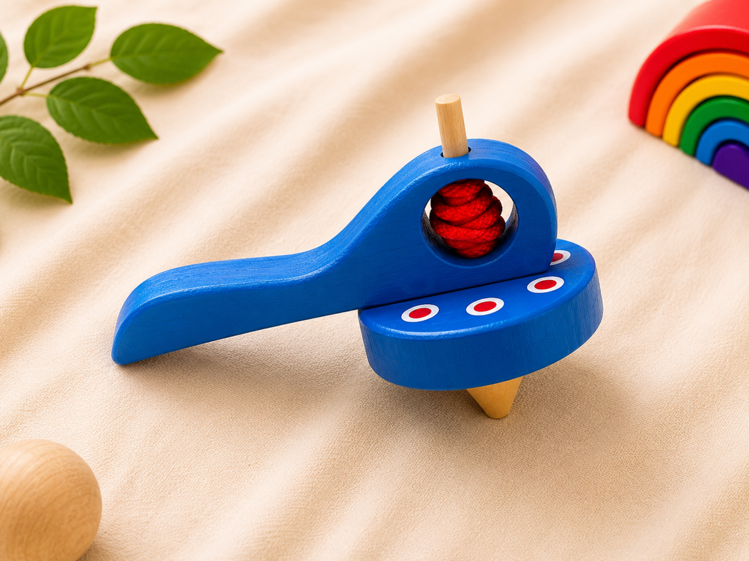 Wooden Gyroscope Spinner Toy | Jumbo Maama