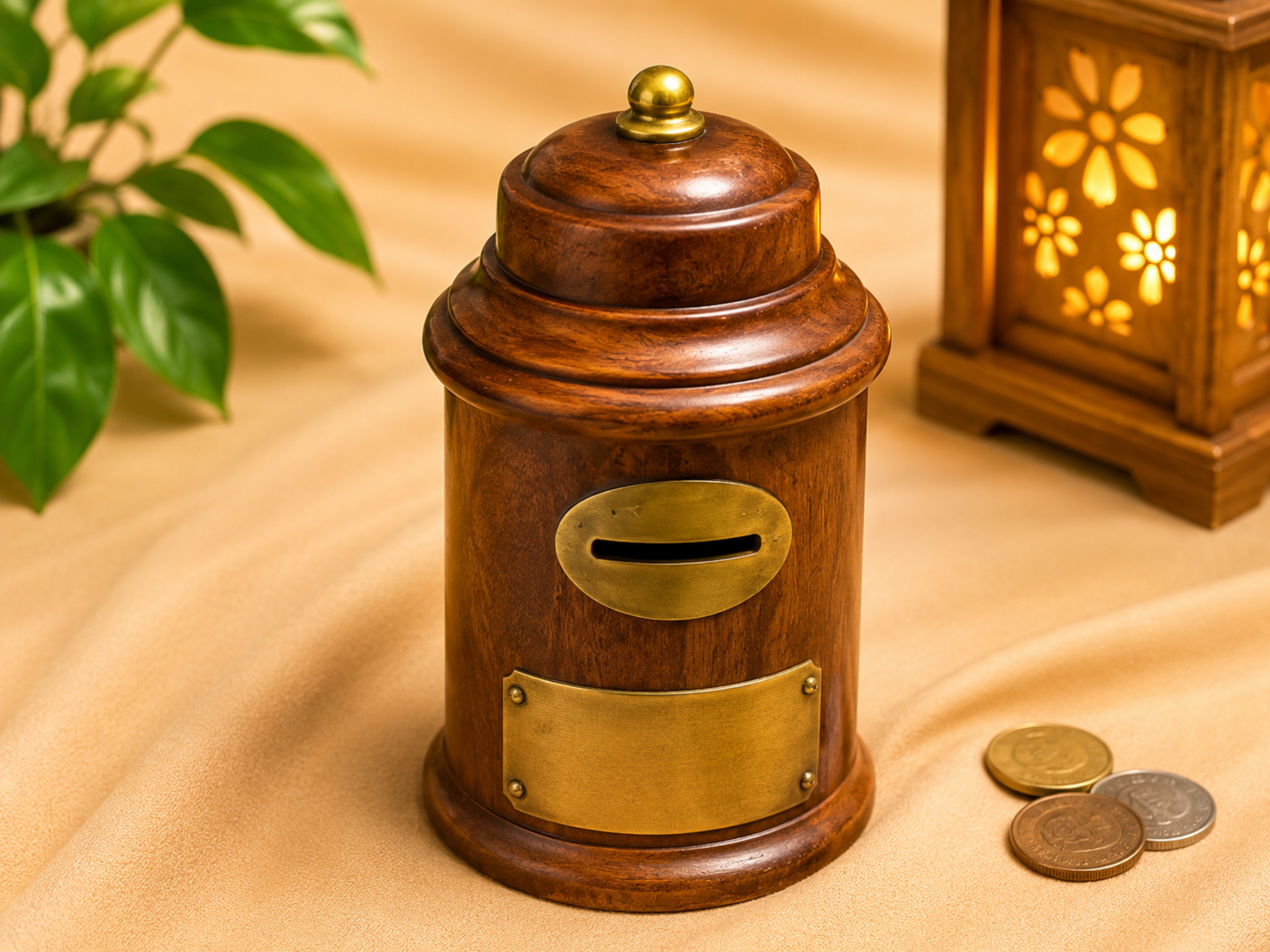 Wooden Post Box Money Bank | Jumbo Maama