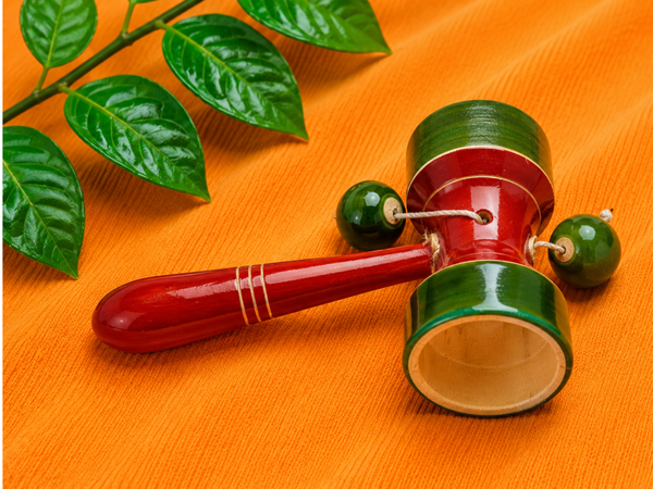 Udukkai Wooden Toy Drum | Jumbo Maama