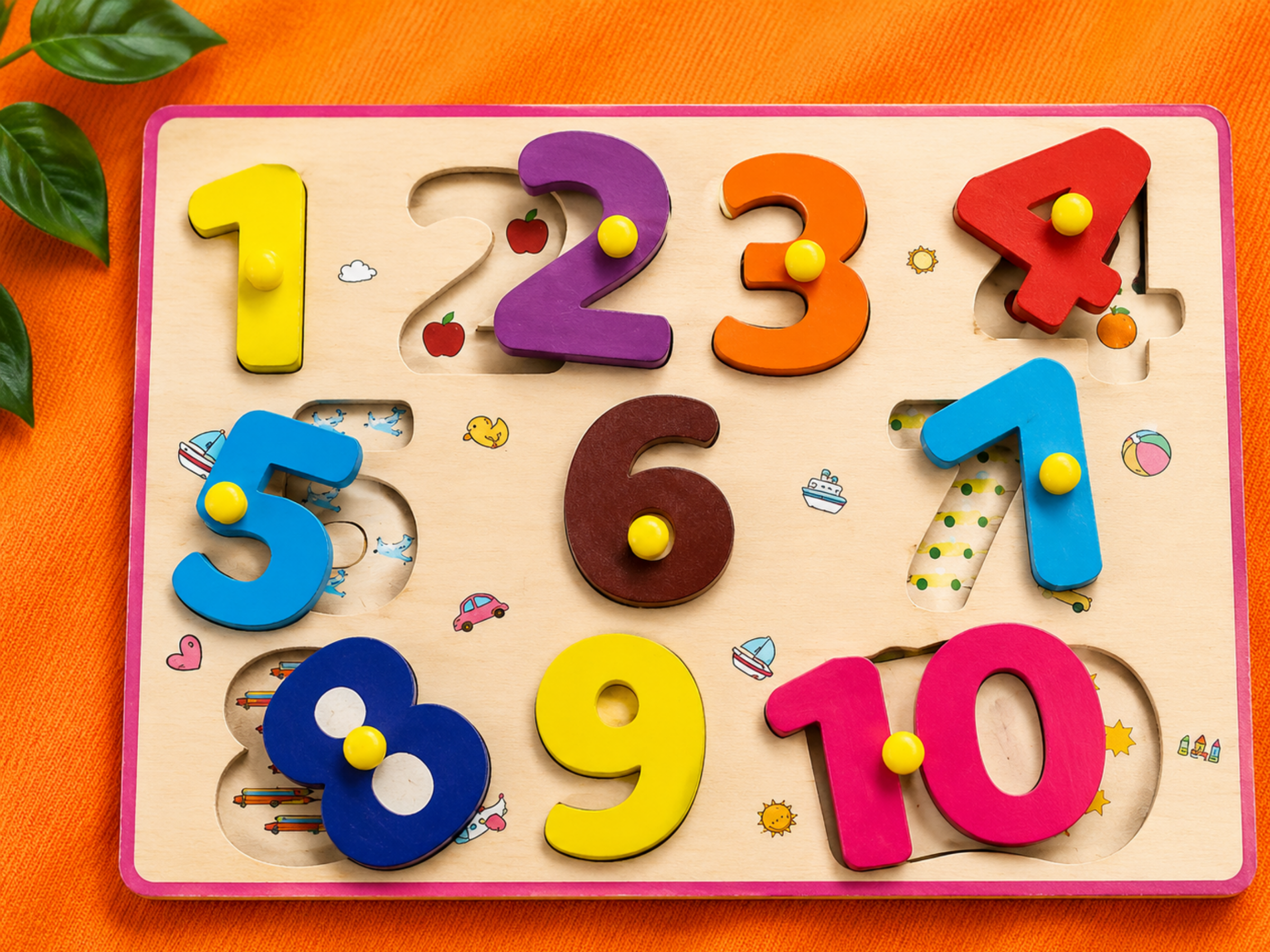 Wooden Numbers Puzzle Board | Jumbo Maama