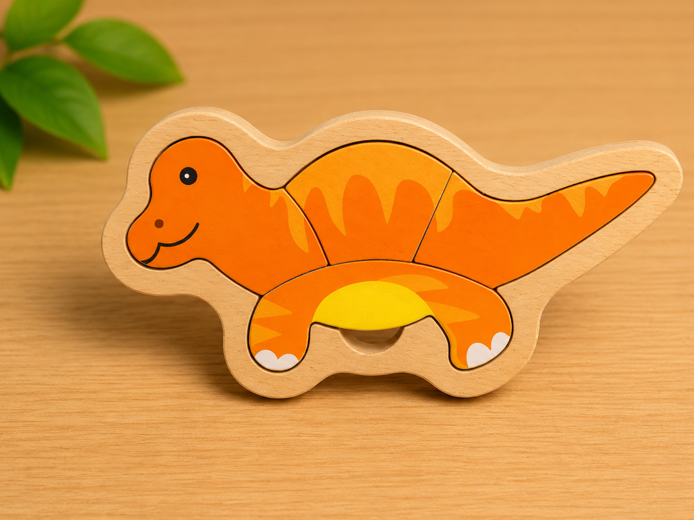 Wooden Dinosaur Puzzle Simple | Jumbo Maama