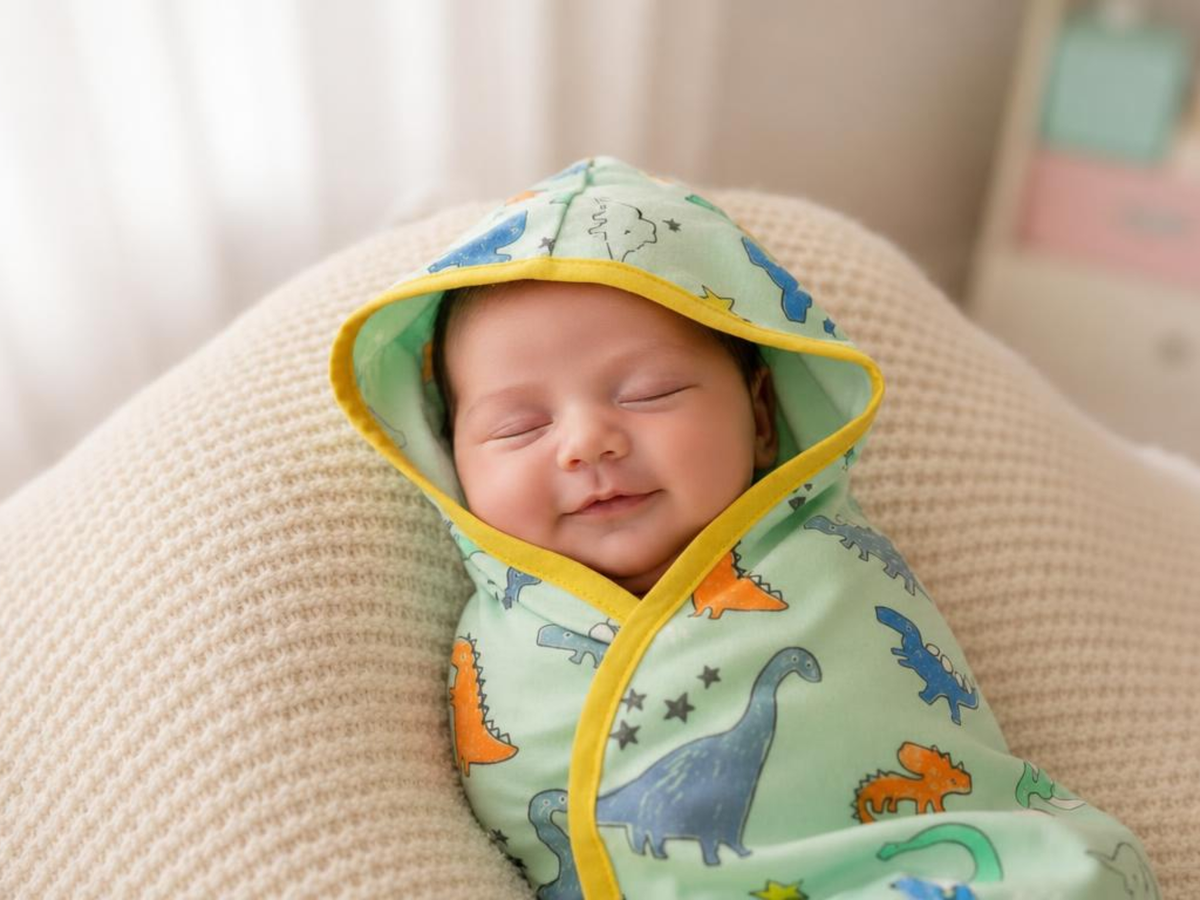 Baby hooded towel for newborns by Jumbo Maama Toys