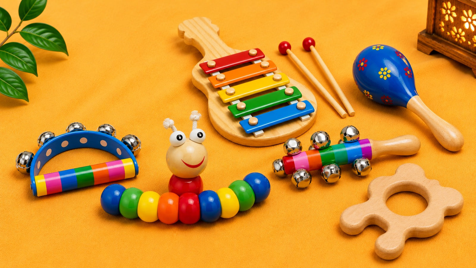 Jumbo Maama Jingle Pack – Wooden Rattles for Newborn Babies