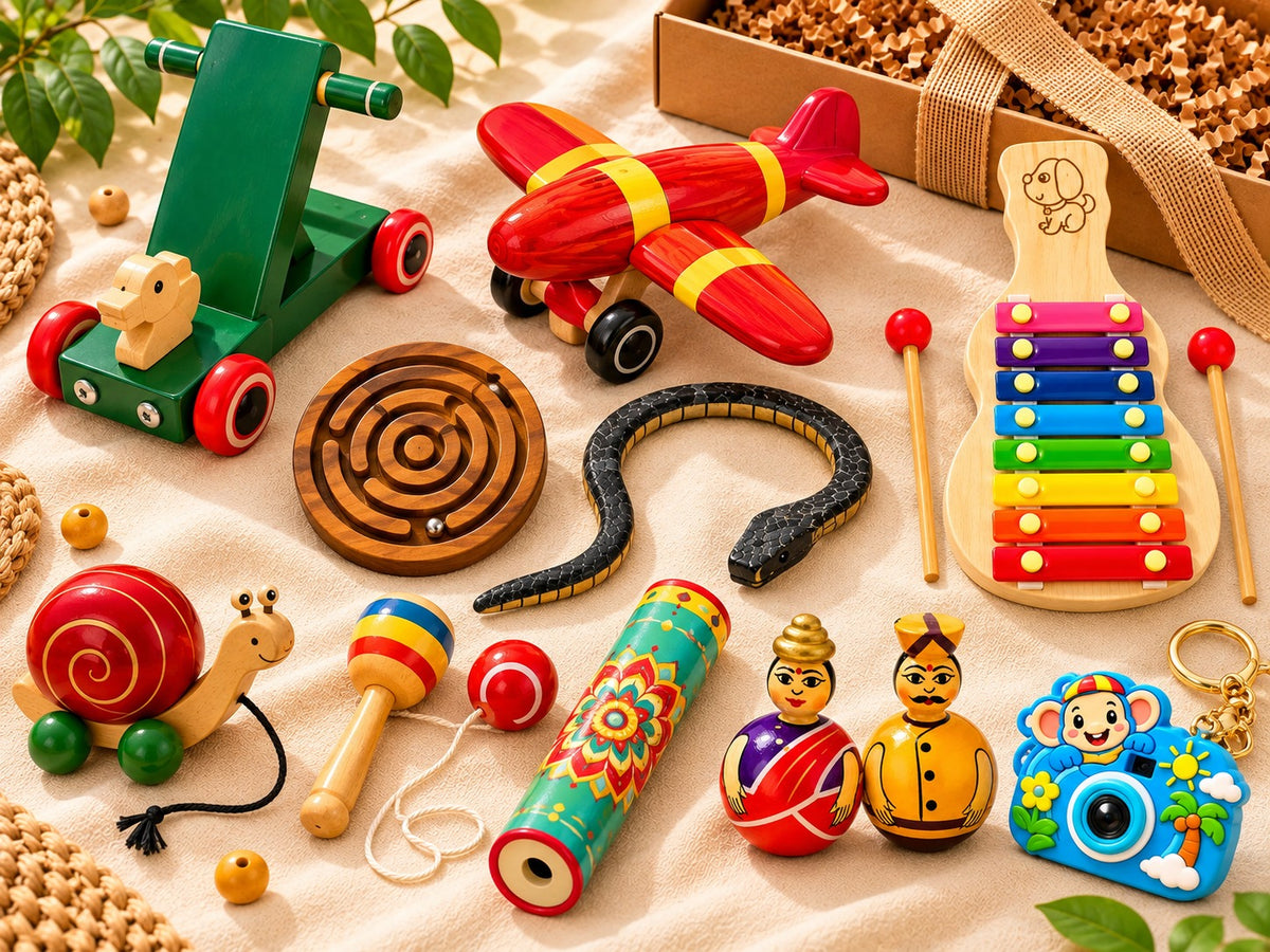 Jumbo Maama Chutti Box – 10-in-1 Wooden Toy Holiday Combo for Kids