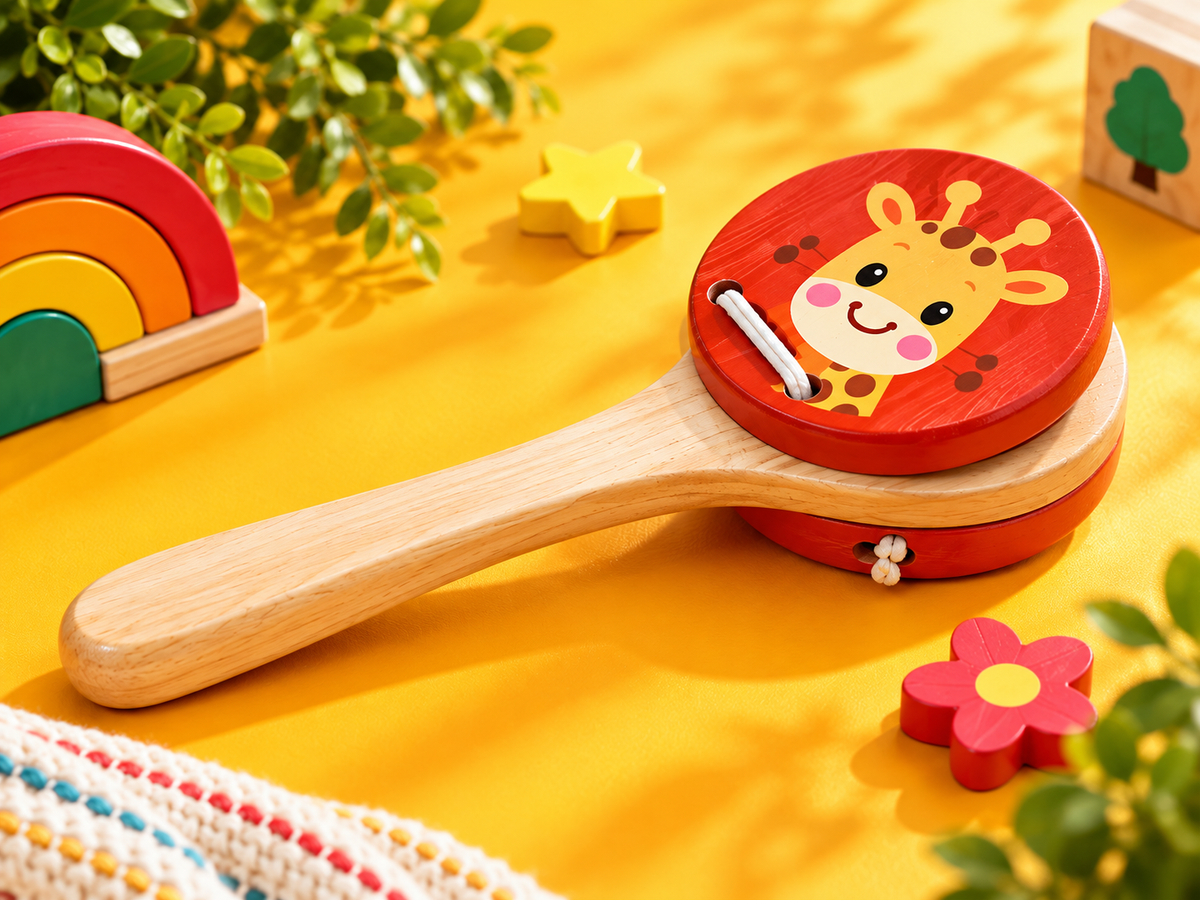 Clapper - Big traditional wooden toy by Jumbo Maama Toys