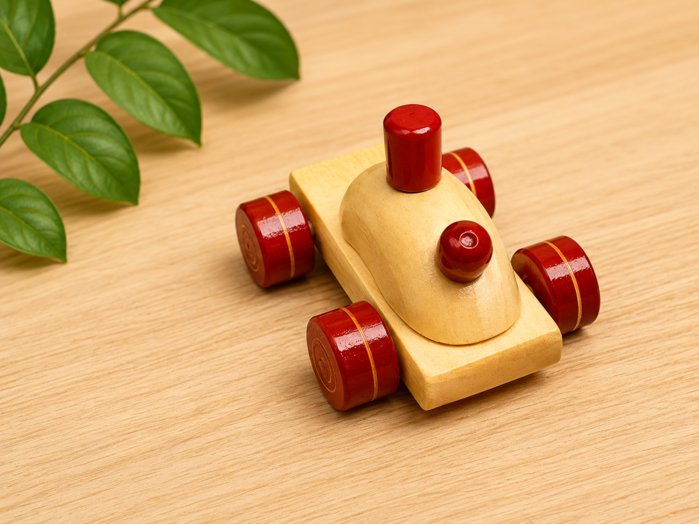 Mini wooden toy car – handcrafted eco-friendly vehicle toy for kids by Jumbo Maama