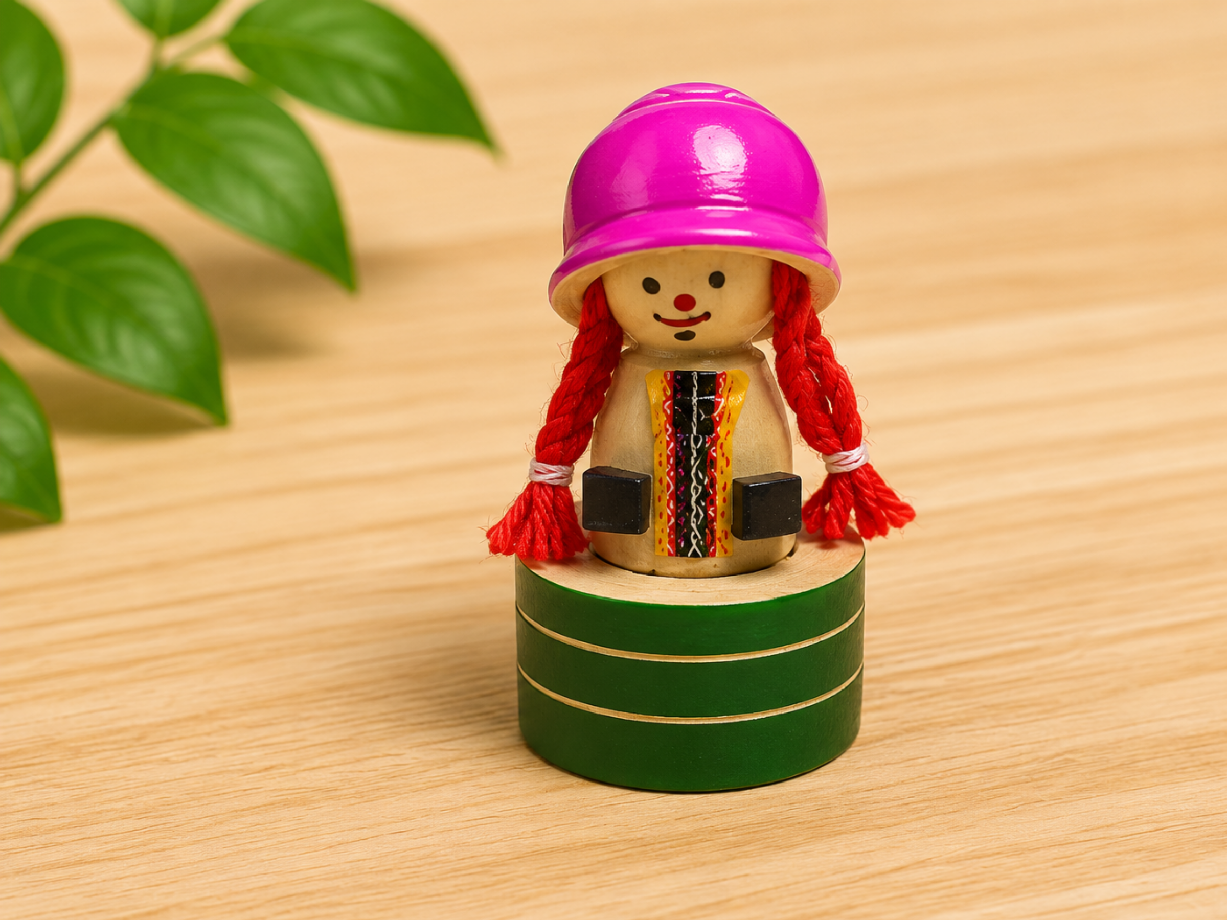 Handcrafted wooden pencil sharpener – eco-friendly stationery toy by Jumbo Maama