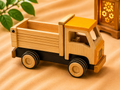 Handcrafted wooden lorry toy – traditional Indian vehicle toy for children by Jumbo Maama