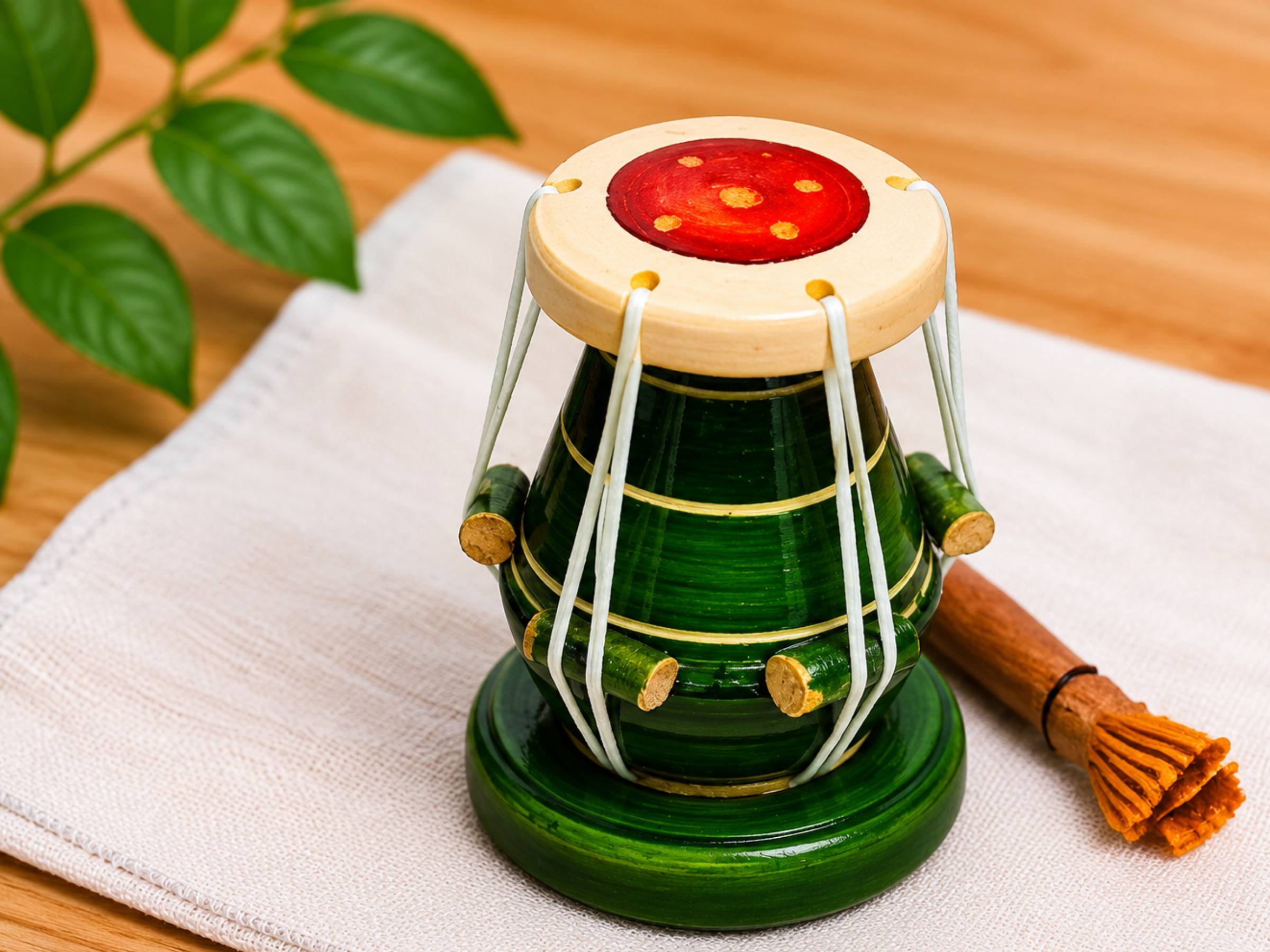 Wooden incense and bhakti stand – handcrafted traditional Indian temple play toy by Jumbo Maama