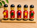 Channapatna wooden musician doll set – handcrafted traditional Indian heritage toy by Jumbo Maama